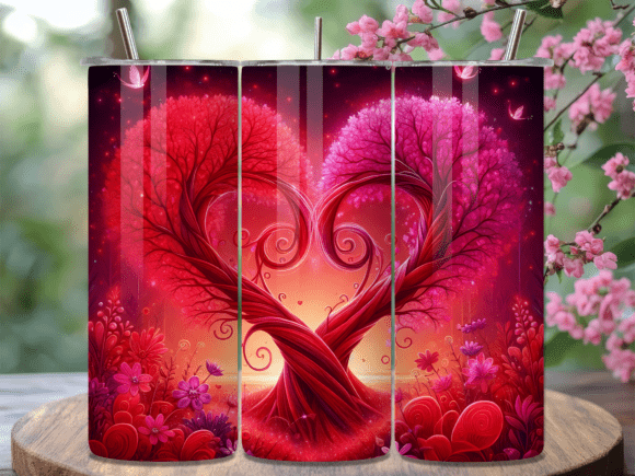 Download Valentines Day of Love Tree Tumbler Wrap - Day of love Collection