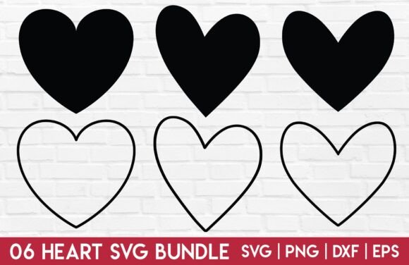 Download Heart SVG Bundle - Heart Outline SVG PNG - Heart svg Collection