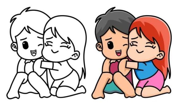 Download Cute Girl Hugging Her Boyfriend - Boyfriend Collection