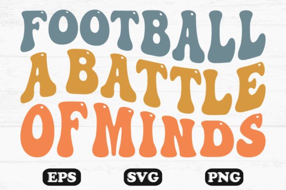 Download Football a Battle of Minds Retro Designs - Premium Resources