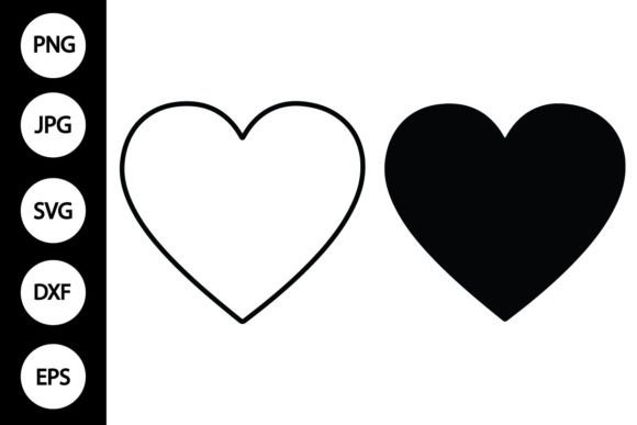 Download Outline Heart SVG, Silhouette Heart SVG - Heart svg Collection