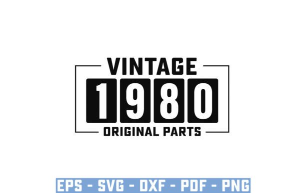 Download Vintage 1980 Original Parts Funny Svg - Funny svg Collection
