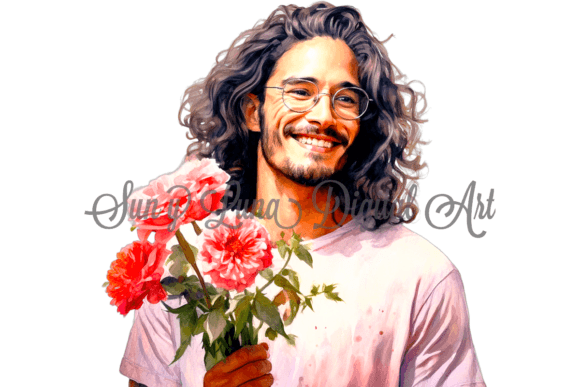 Download Cute Latino Boyfriend and Flowers - Boyfriend Collection