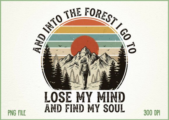 Download Vintage Hiking Nature Adventure Design - Nature Collection