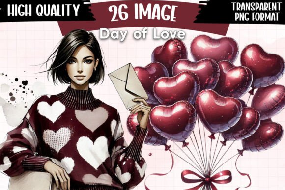Download Watercolor Love Clipart, Day of Love - Day of love Collection